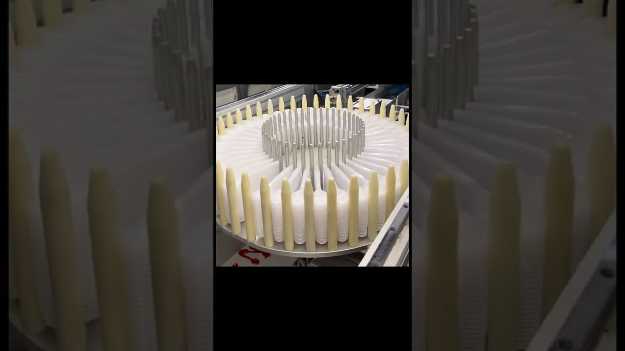 #ZOWEITE Plastic spoon production and packaging integrated equipment #machine