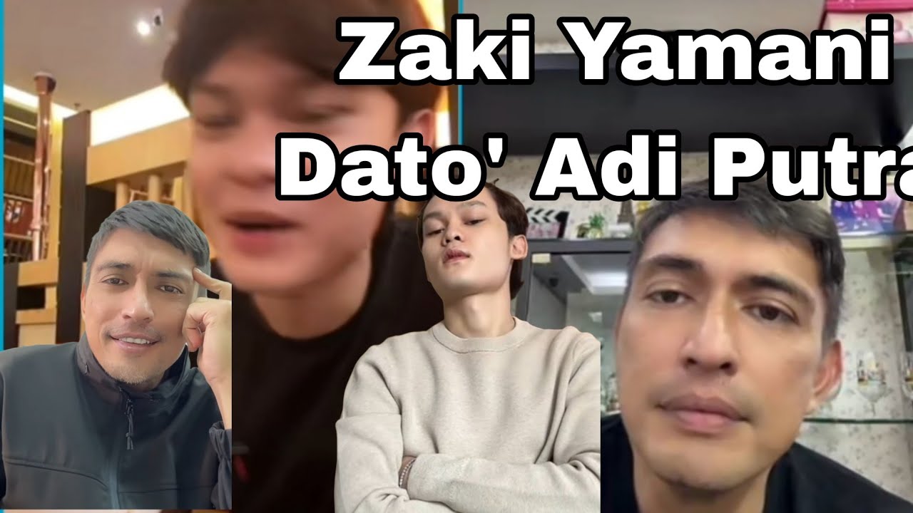 Zaki Yamani anak Dato' Jamal Abdillah bersama Dato' Adi Putra bagi tips