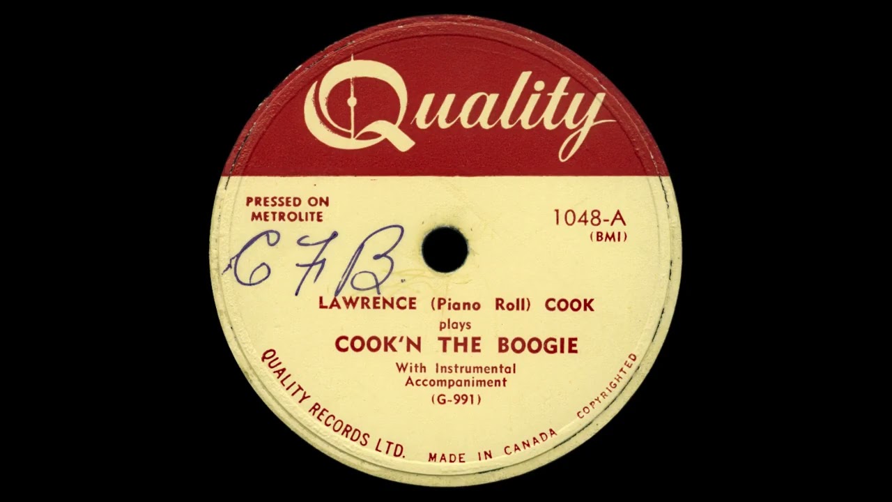 Lawrence 'Piano Roll' Cook: Cook'n The Boogie (1951)