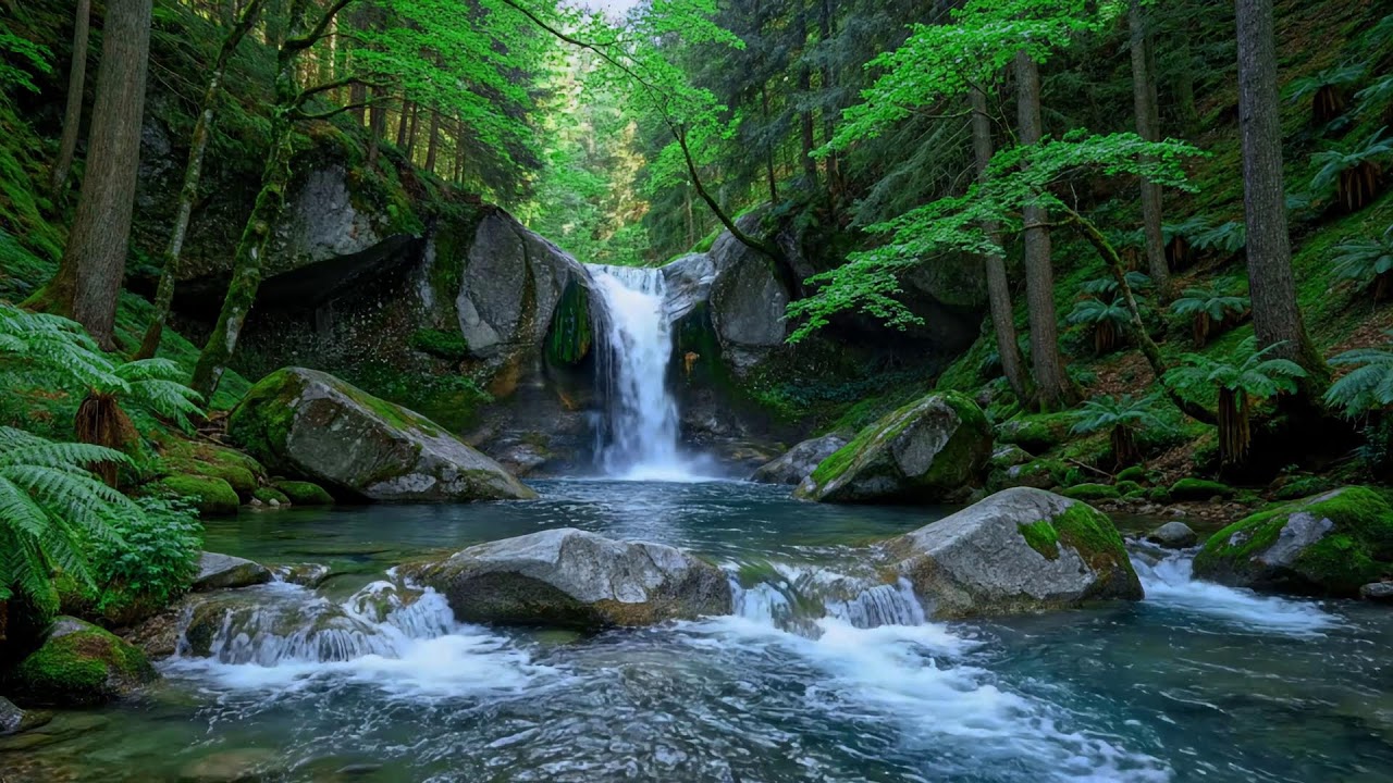 Peaceful River Soundscape 🌿 Natural Water Ambience for Meditation and Relaxation #1497