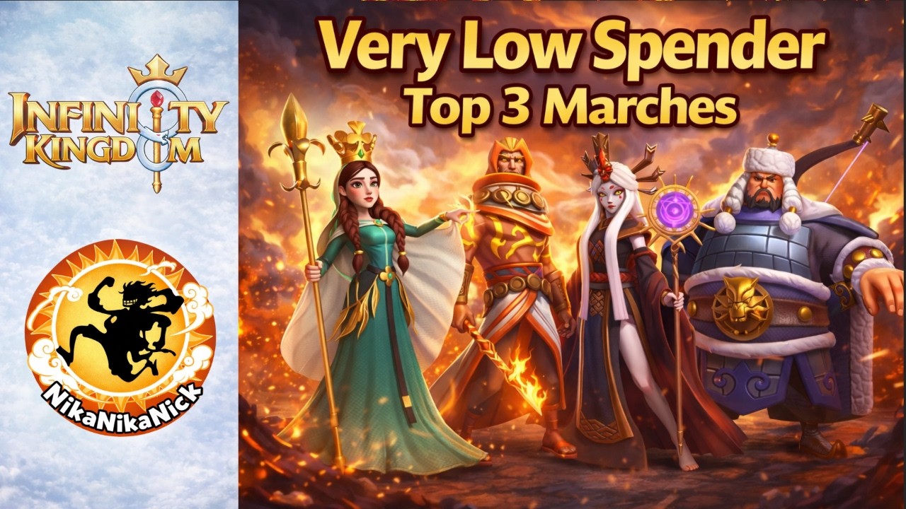 Top 3 Marches for Very Low Spenders | Smart Investment Builds (Infinity Kingdom)