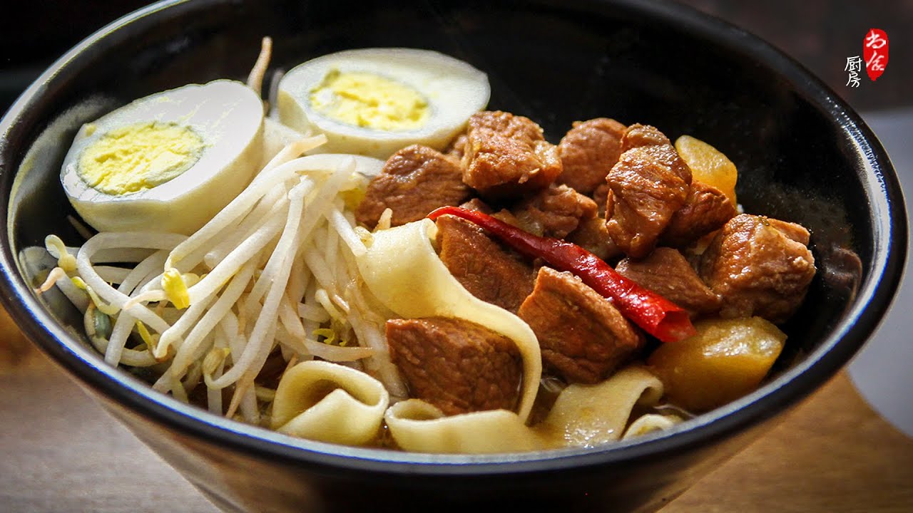 Costco的梅头肉炖上一锅，配Trader Joes的有机宽面太香了💯 暖暖的家的味道