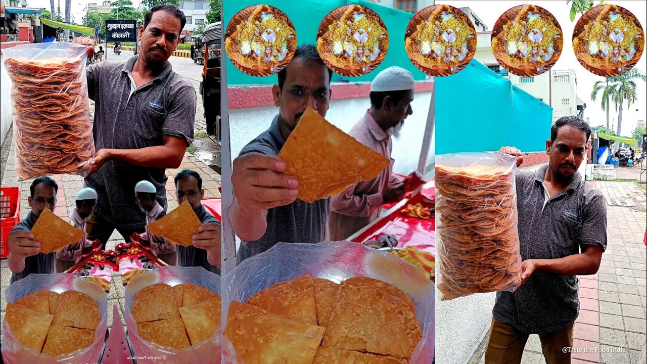 अकोला की फ़ेमस्&zwnj; मोठ खस्ता चाट नागपुर | Akola's Famous Sprouts Khasta Chaat in the Street of Nagpur