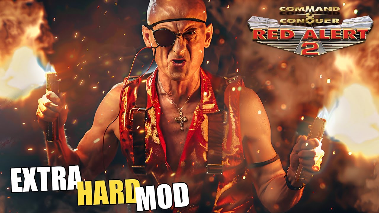 Red Alert 2 | Extra Hard Mod | CHRONO CRAZY IVAN | 1 vs 7 brutal ai