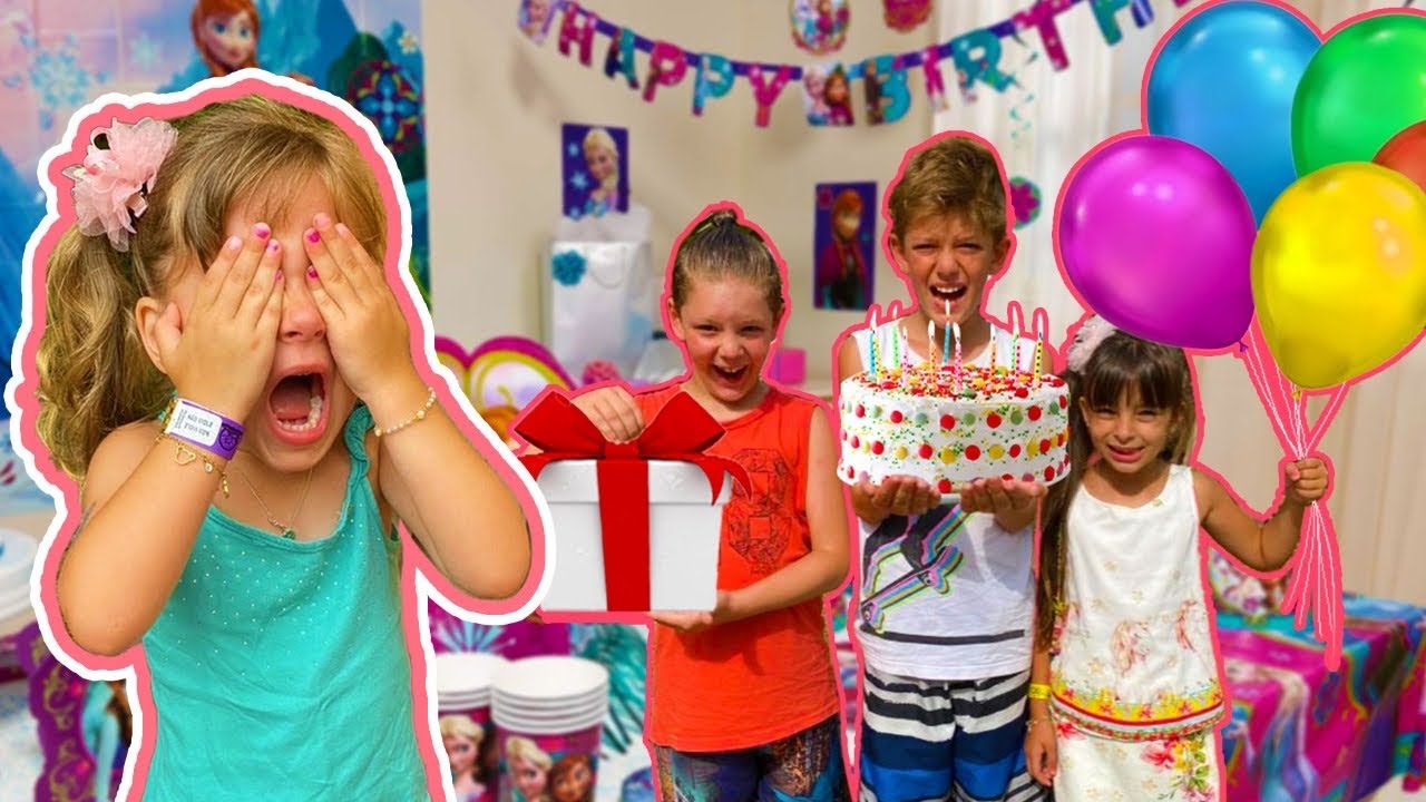 FIZEMOS UMA FESTA SURPRESA DA FROZEN PARA HELENA - JÉSSICA GODAR, LAURINHA E HELENA