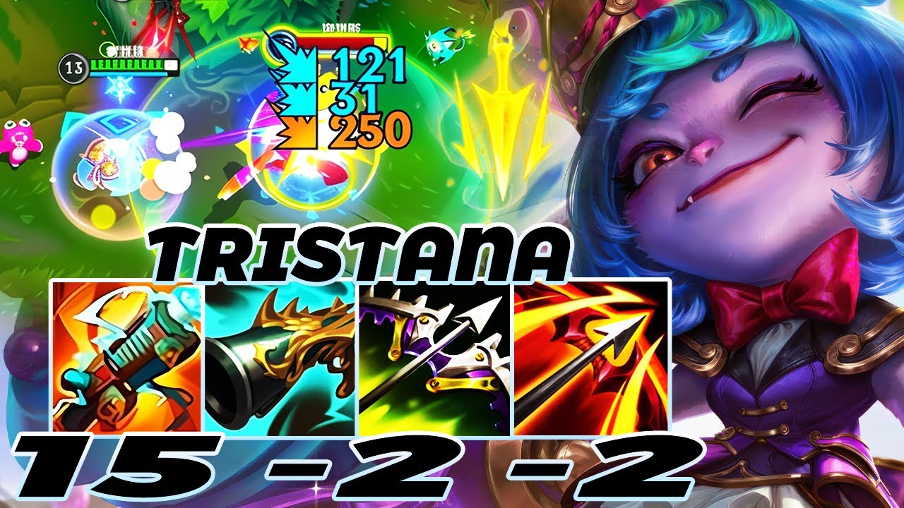 WILD RIFT TRISTANA ADC GAMEPLAY | 15 -2 -2 MVP | TRISTANA BUILD RUNES