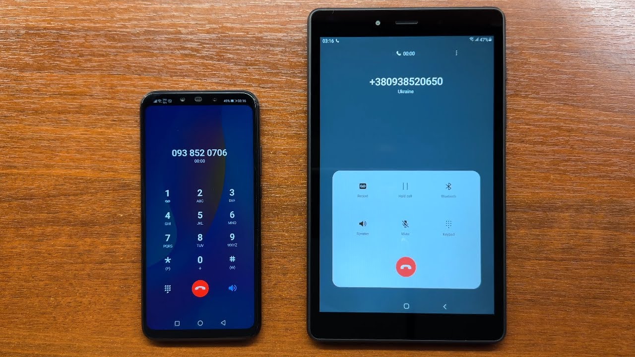 Huawei Nova 3i 2018 & Samsung Tab A 8.0 2019 Incoming & Outgoing Calls (Android 9 & 11)