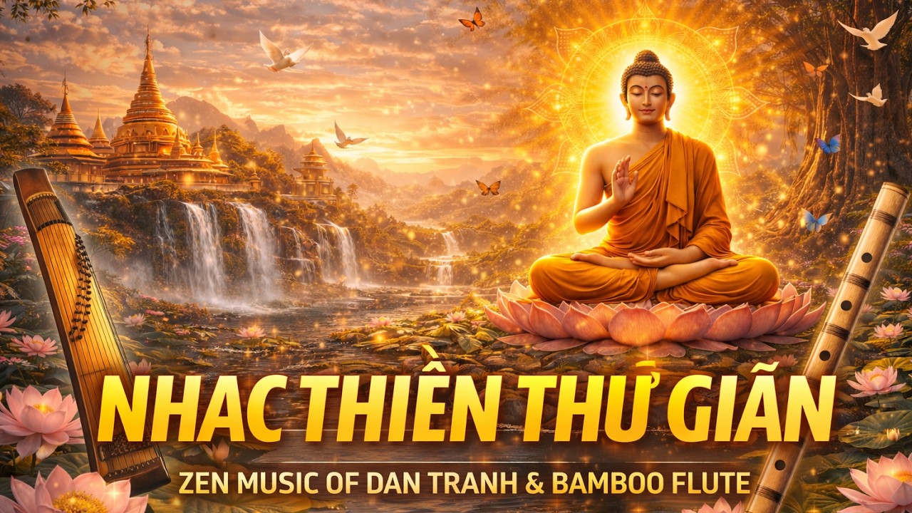 Nhạc Thiền Sáo Trúc Đàn Tranh | Giai Điệu Cổ Phong Thư Giãn, Ngủ Ngon & Tĩnh Tâm