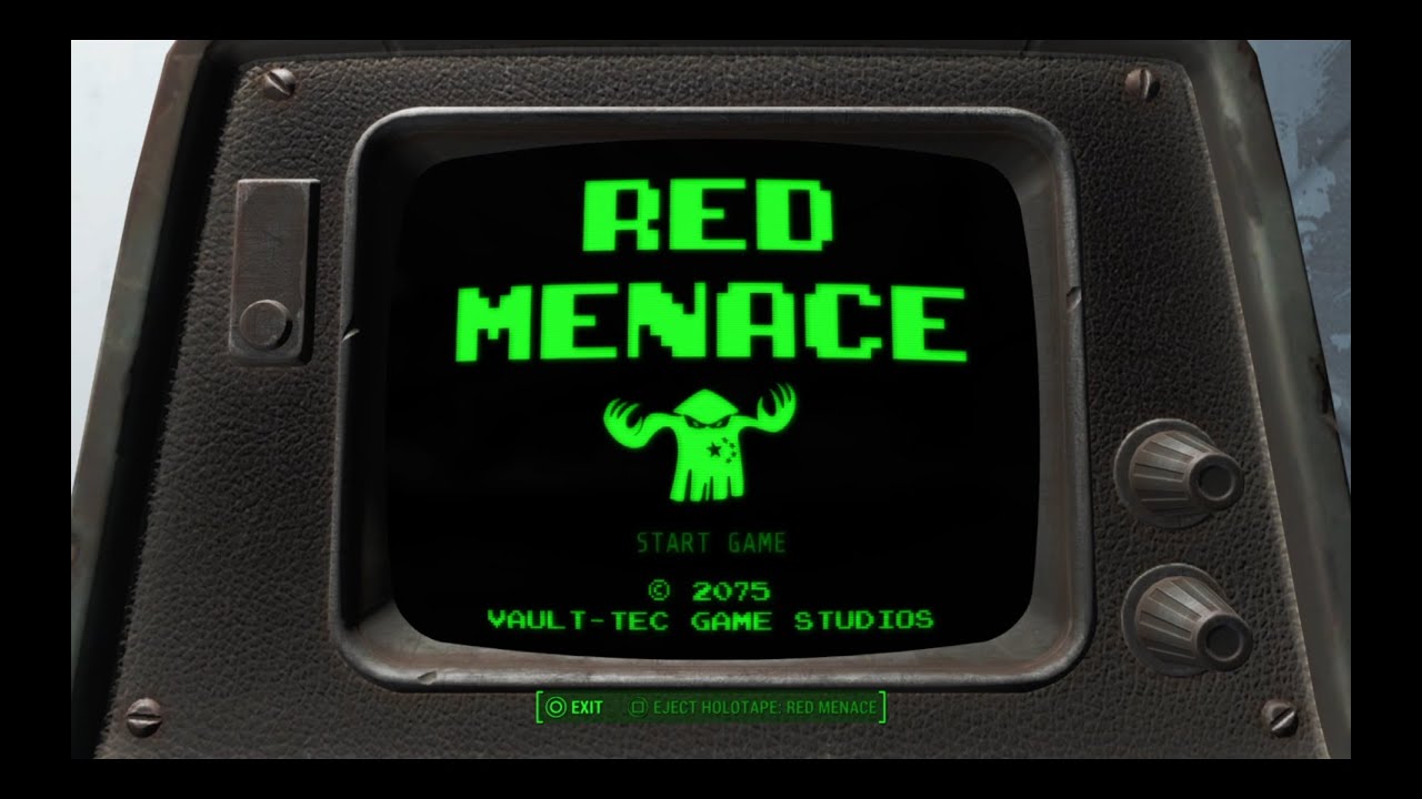 Fallout 4 - Red Menace (2075) - Retro Game!