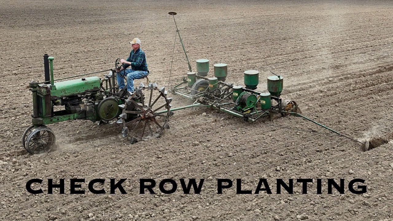 Check Row Planting With A 1937 John Deere A