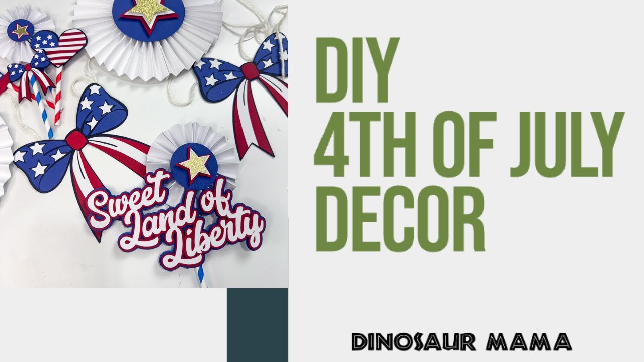 DIY Fourth of July Party Decor | Free Patriotic SVG Files for Cricut & Silhouette 🇺🇸