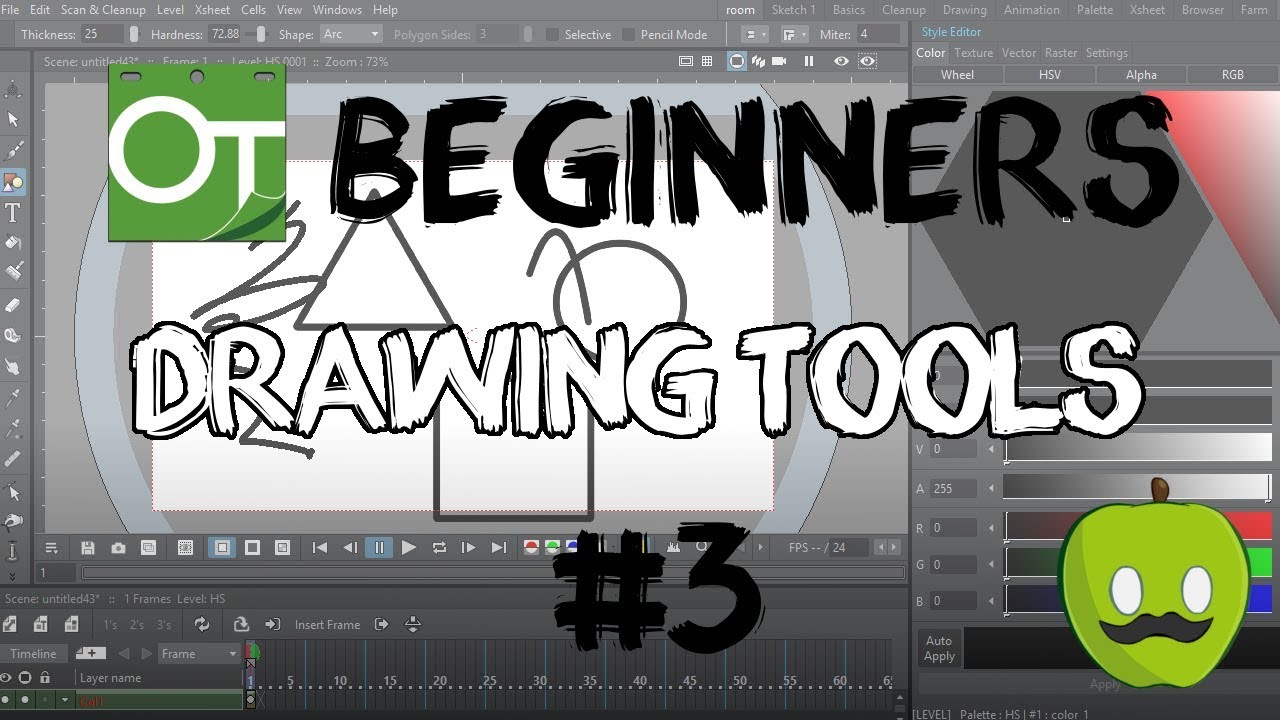 Opentoonz 1.2 - Drawing tools