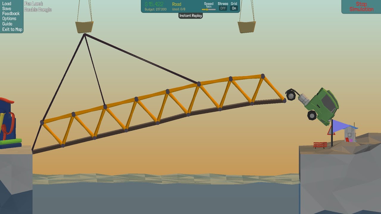 3 Poly Bridge Solutions [Double Dangle 4-11]