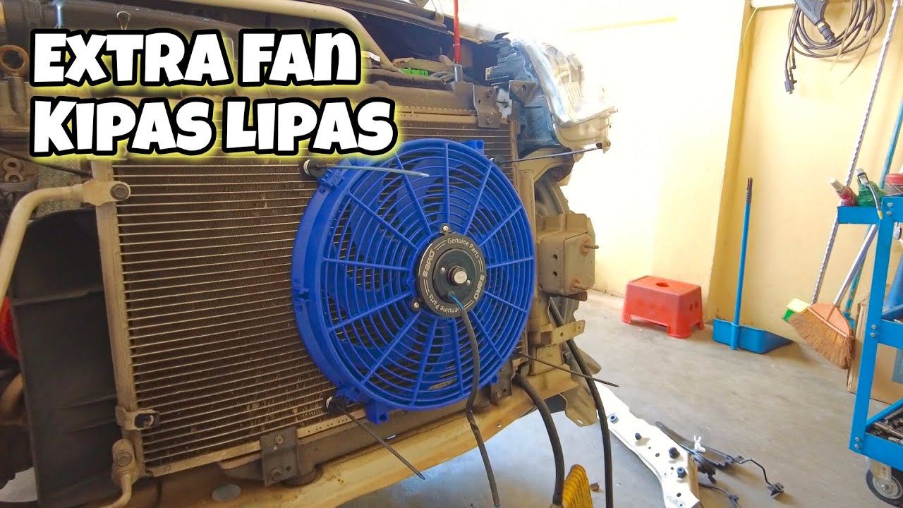Alza pasang Extra Fan..Kipas tambahan untuk Condenser.. & suis