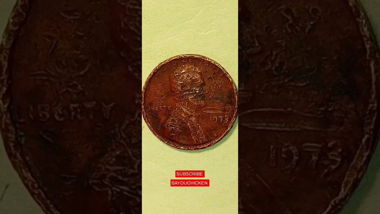 1973 LINCOLN CENT STRIKE THROUGH ERROR...