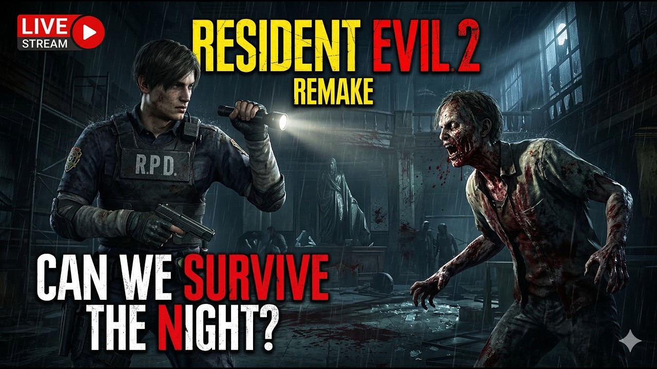 Resident Evil 2 Remake | Raccoon City Horror Begins🩸 LIVE Part 2