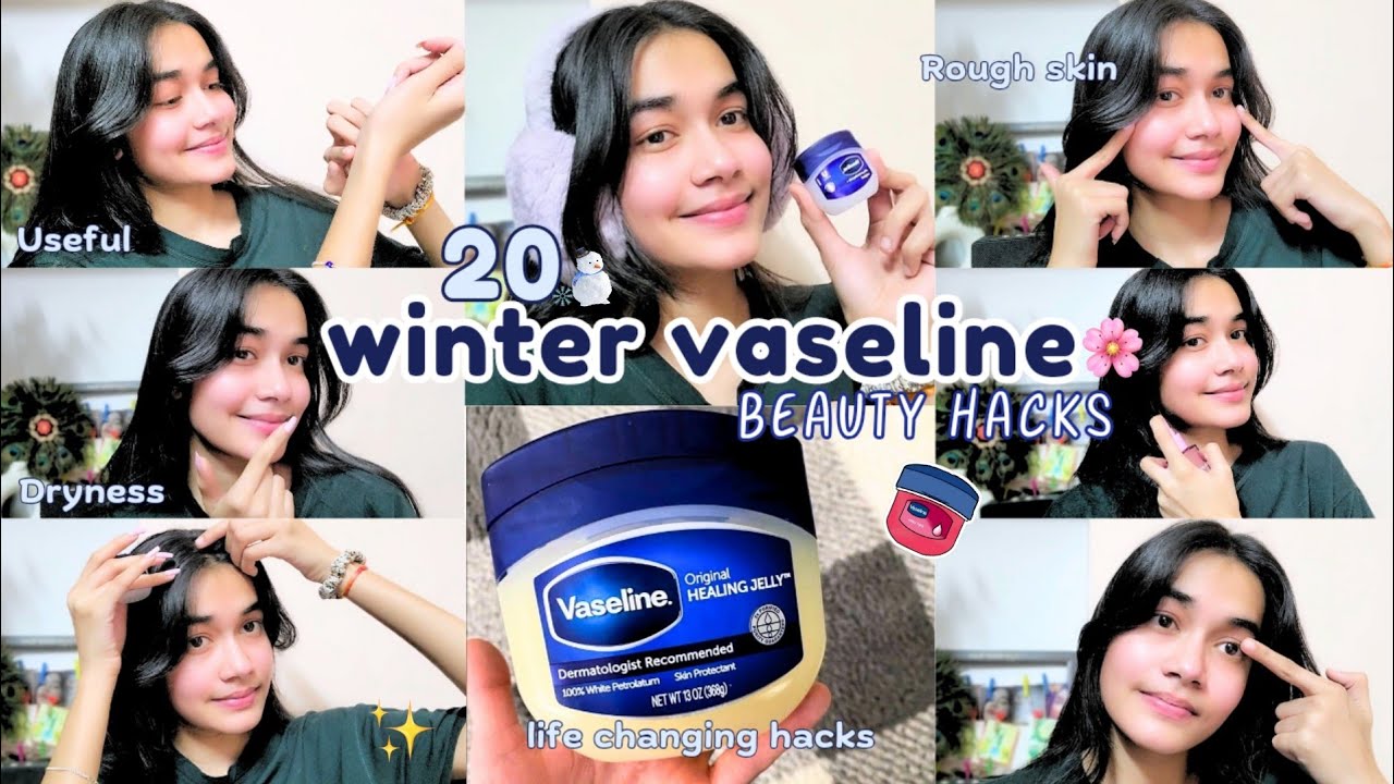 Vaseline Winter Hacks 🌸❄️ 20 beauty hacks + haircare, skincare, bodycare ⭐️ 