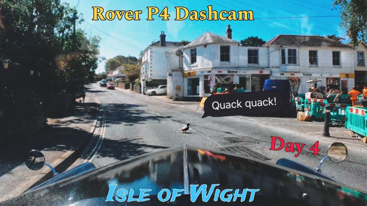 Isle of Wight - Rover P4 Dashcam - Day 4 - Squirrels + More military road