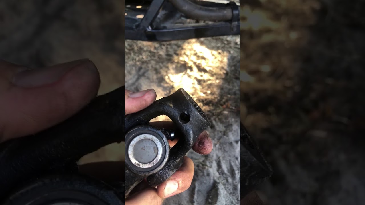 replace sportsman 400 front propshaft driveshaft easy remove roll pin
