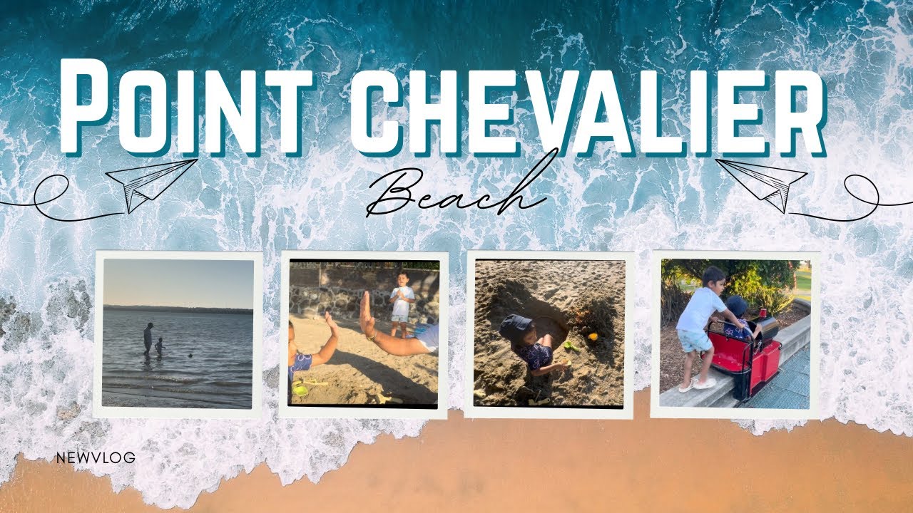 Our Day Out at Point Chevalier Beach 🏖️#pointchevalierbeach#beach#auckland#familyvlognz#beachsand