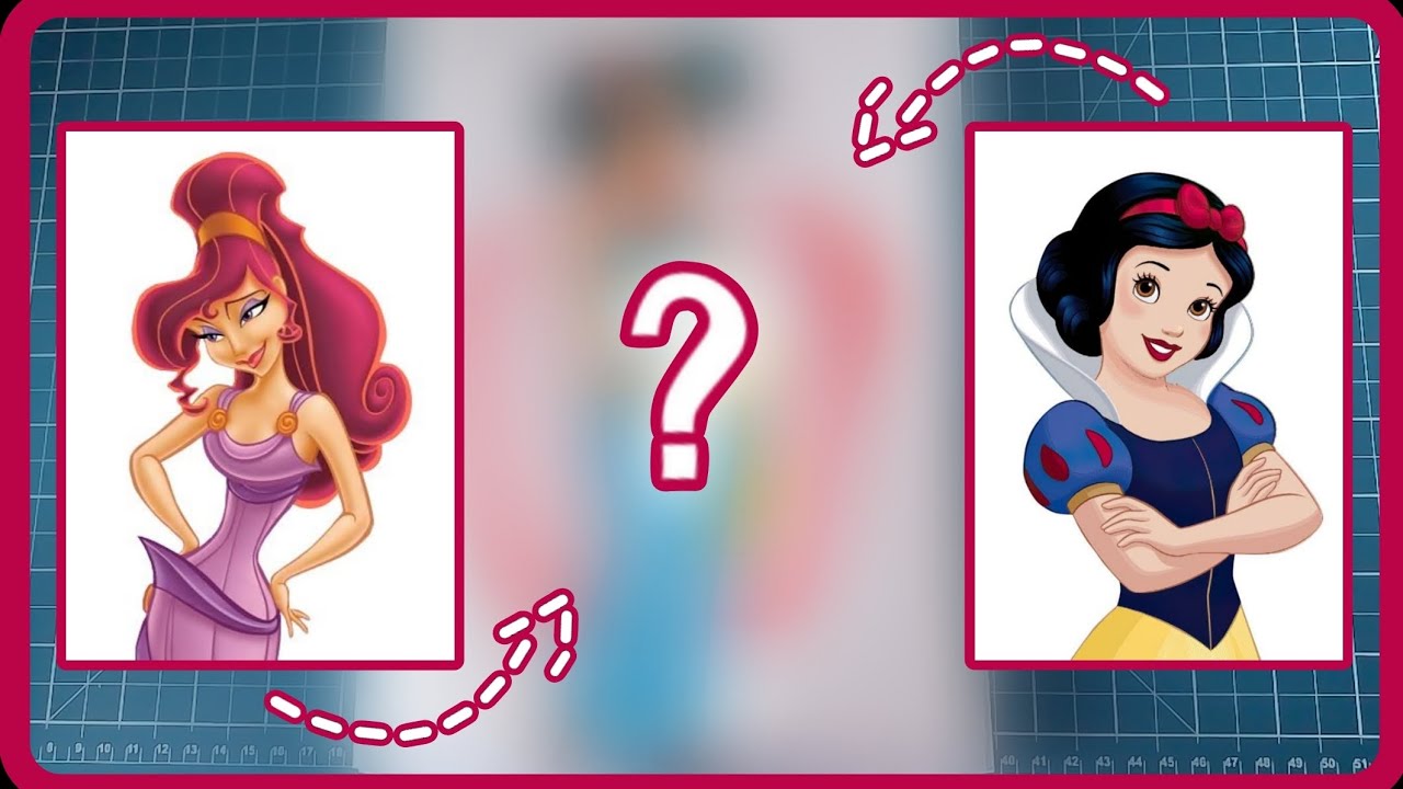 MISTURANDO PERSONAGENS DE ANIMAÇÃO!| Branca de Neve e Meg de Hércules!✨