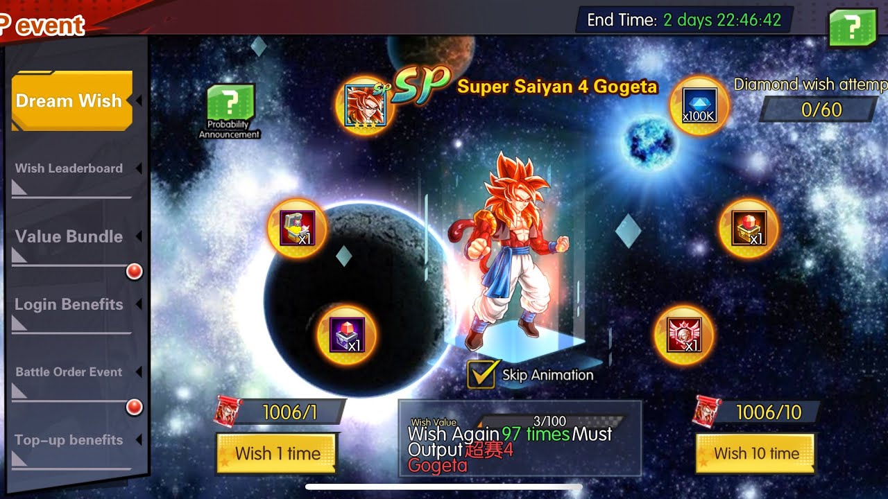 VŨ TRỤ DRAGON BALL x7game - TIÊU 200K TỆ QUAY GOGETA4 HƠI ĐAU MẮT 
