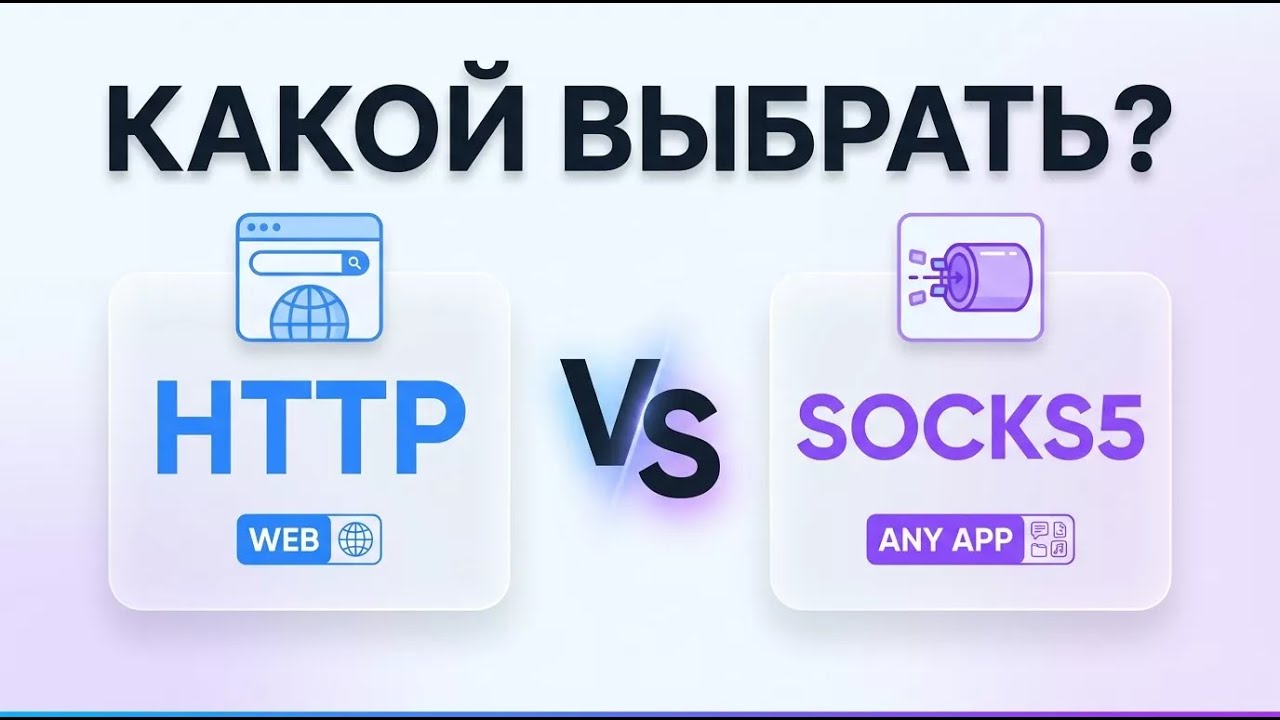 HTTP vs SOCKS5 &mdash; какой протокол прокси выбрать? | Сравнение за 2 минуты