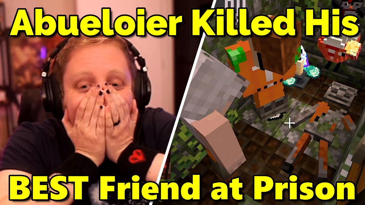 Philza Finds Cellbit's Corpse in prison after Abueloier Kills Him on QSMP Minecraft