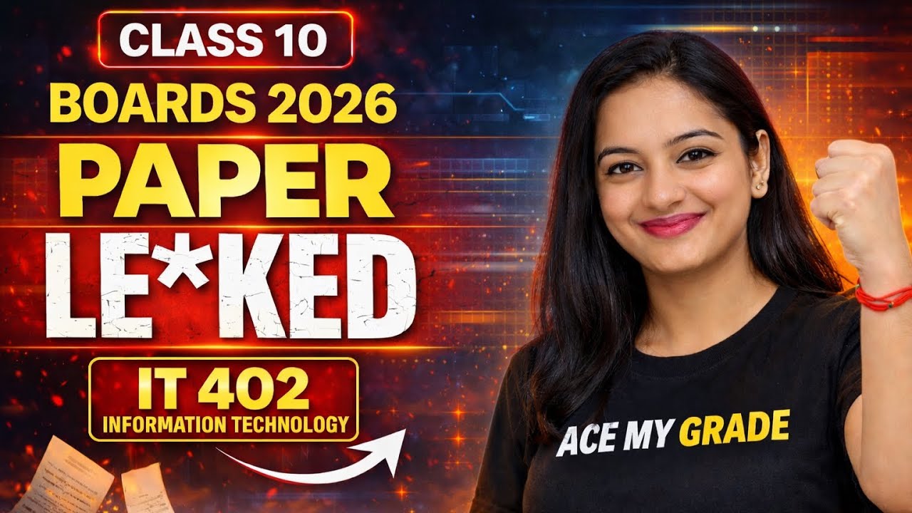 IT 402 CLASS 10 🔥 FINAL PAPER WITH SOLUTION | 50/50😱 information technology 2026