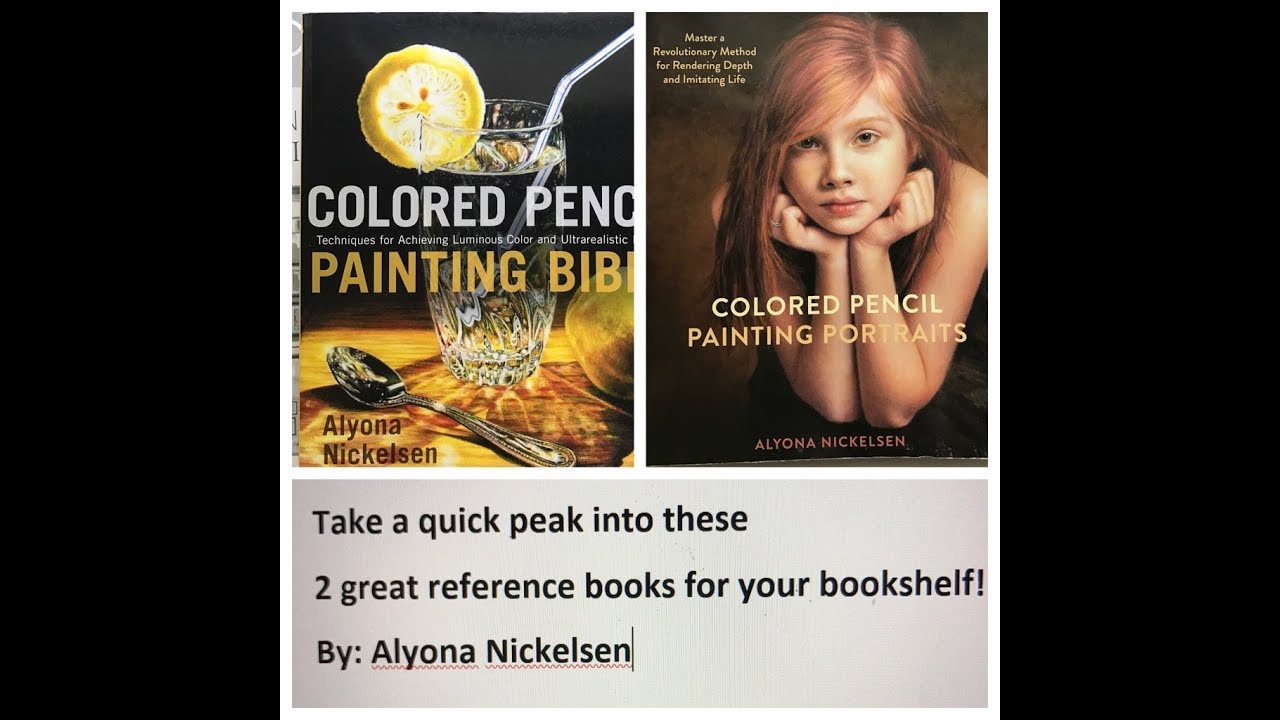 Alyona Nickelsen Colored Pencil Painting Bible and Painting Portriats