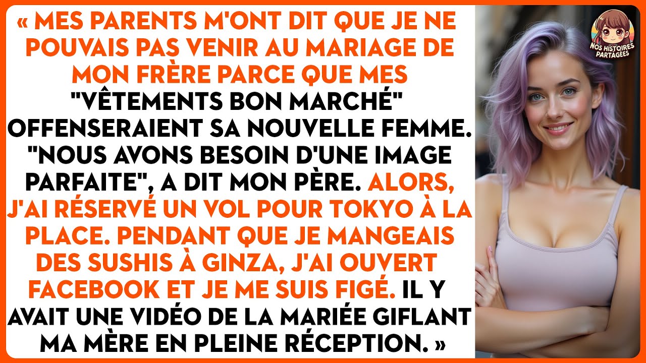 « Mes parents m'ont dit que je ne pouvais pas venir au mariage de mon frère parce que mes...