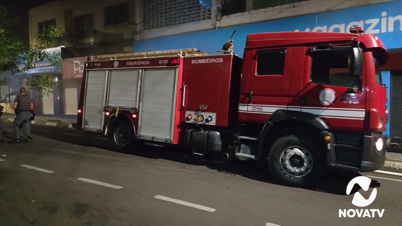 URGENTE! INCÊNDIO DE GRANDES PROPORÇÕES ATINGE LOJA DO MAGAZINE LUIZA EM LINS/SP