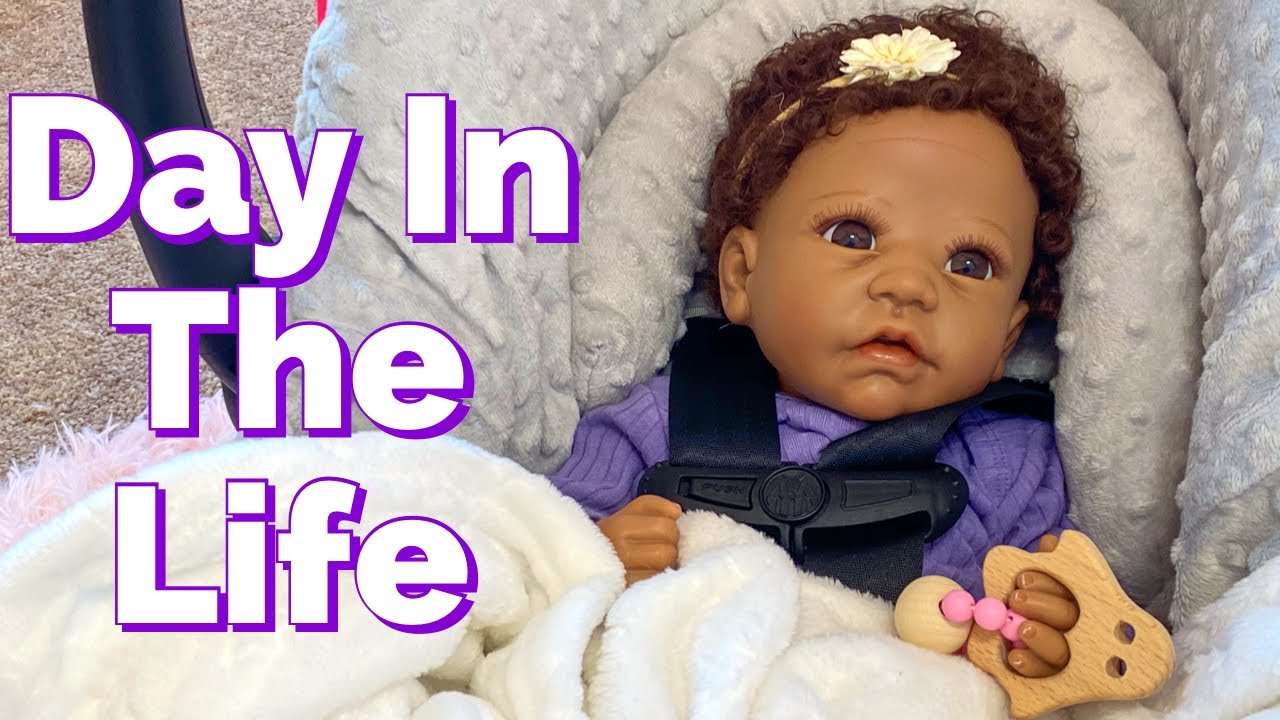 Day In The Life Of a Silicone Baby | Outing + Feeding With Lifelike Realistic Doll