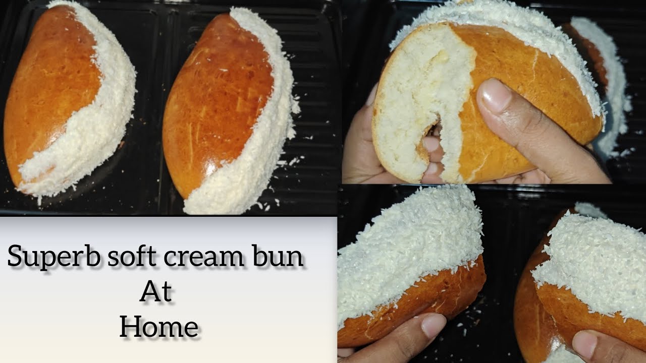 Better Than The Bakery! 🧁 Homemade Cream Bun Recipe @sabaribalan4215 #recipe #food#breadmaking 