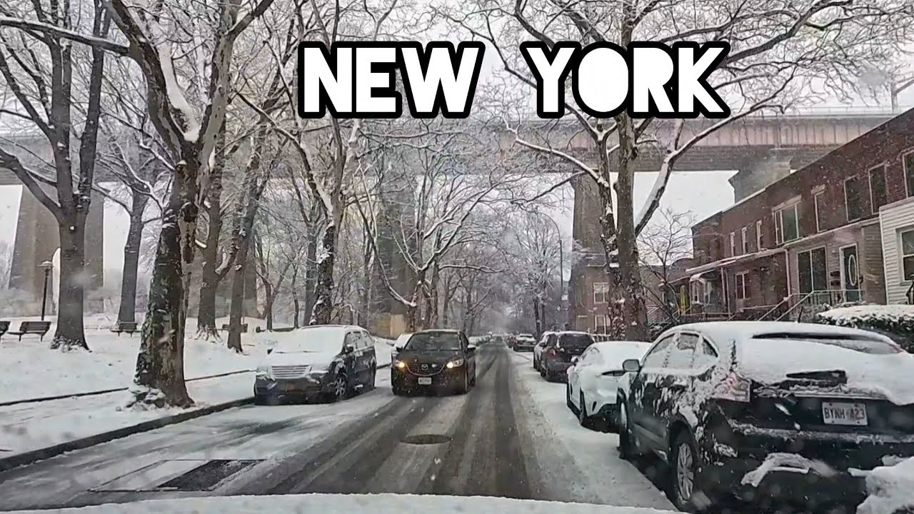 BEAUTIFUL SNOWFALL IN NEW YORK CITY ❄️DRIVING ASTORIA TO MIDDLE VILLAGE QNS NY JAN 2026