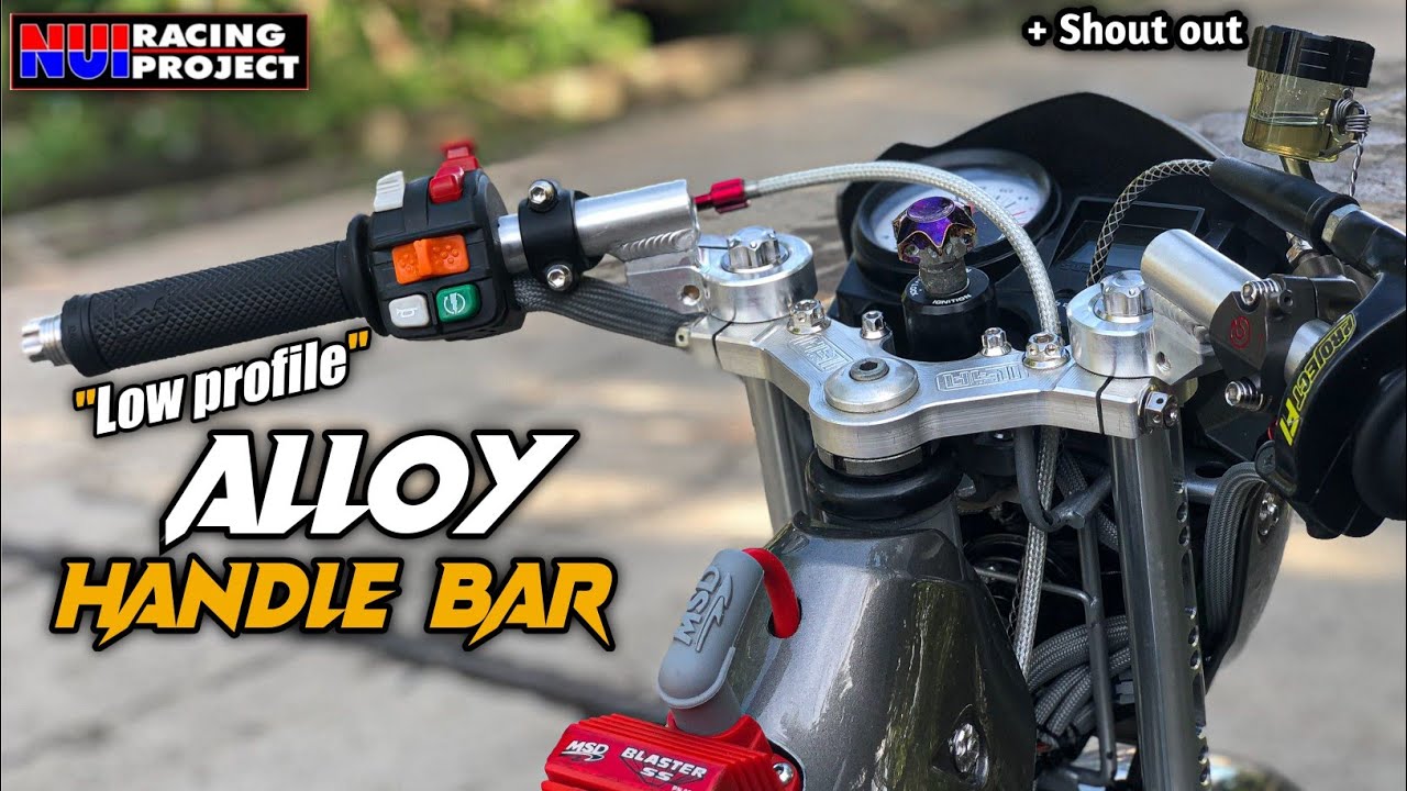 NUI alloy handle bar installed on Raider 150. Good for StreetBike concept