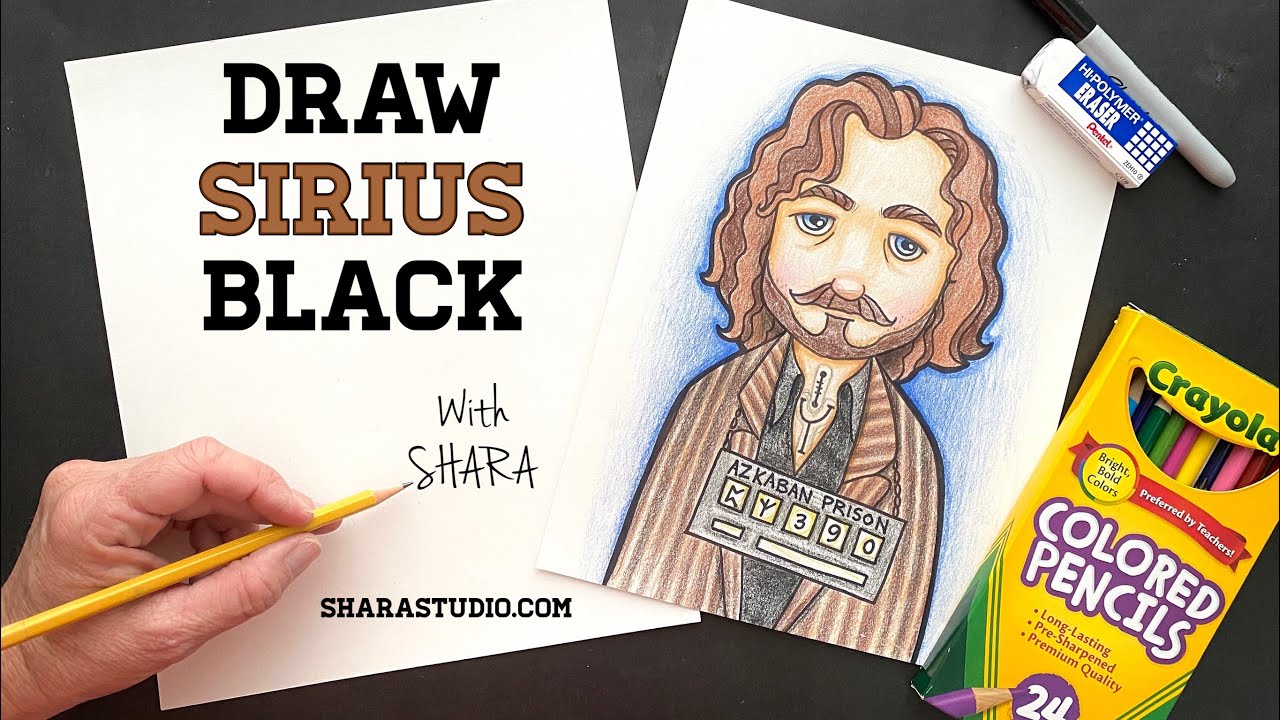 How to draw Sirius Black