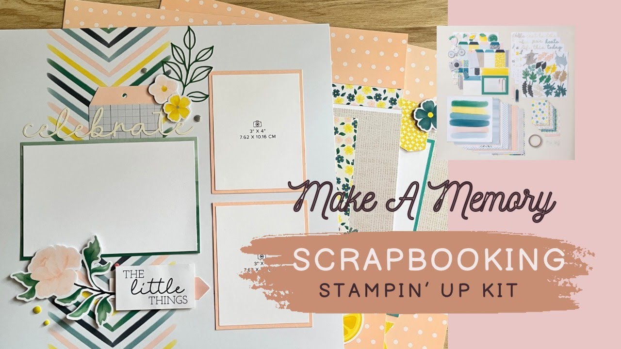 Creating Scrapbook Pages from a Sketch | Make a Memory Scrapbooking Kit PART 1