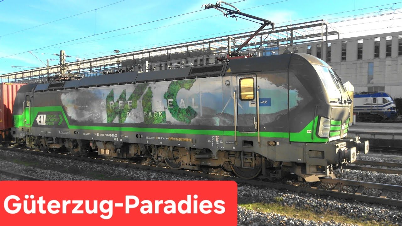 Güterzugparadies Regensburg: Containerzugbegegnung, WLC, Captrain Graffiti ÖBB, DB, RHB, Flixtrain