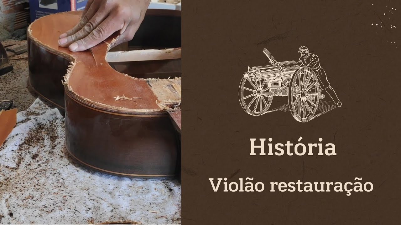 uma restauração violão Di giorgio 1972