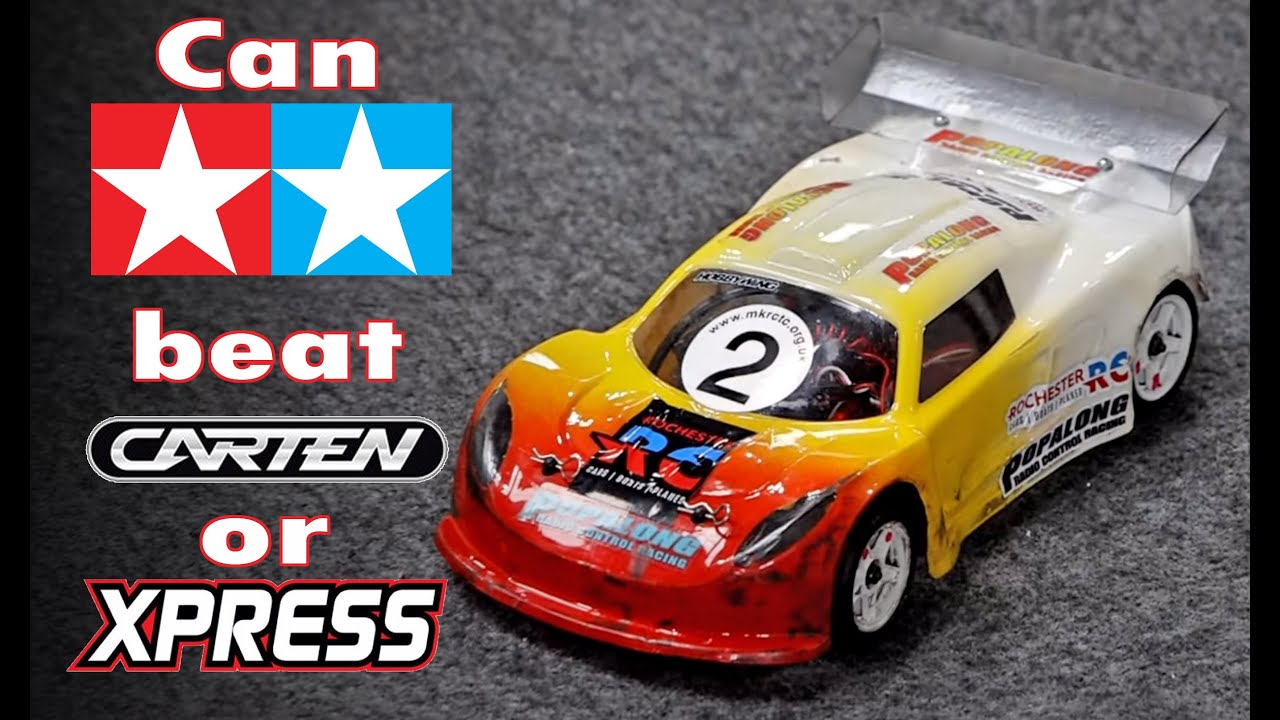 RC car race Tamiya M-chassis vs Carten vs Xpress