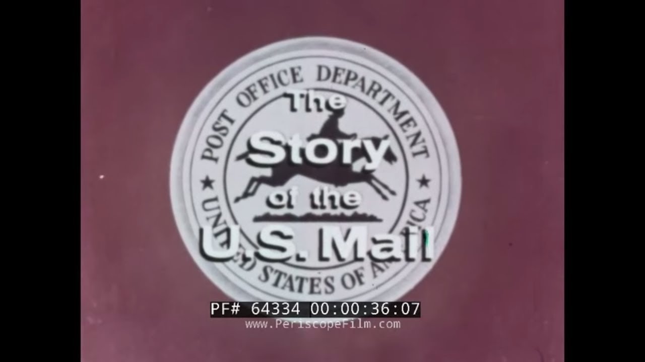 1950s STORY OF THE U.S. MAIL   USPS PROMOTIONAL FILM  LETTER SORTING & DELIVERY 64334