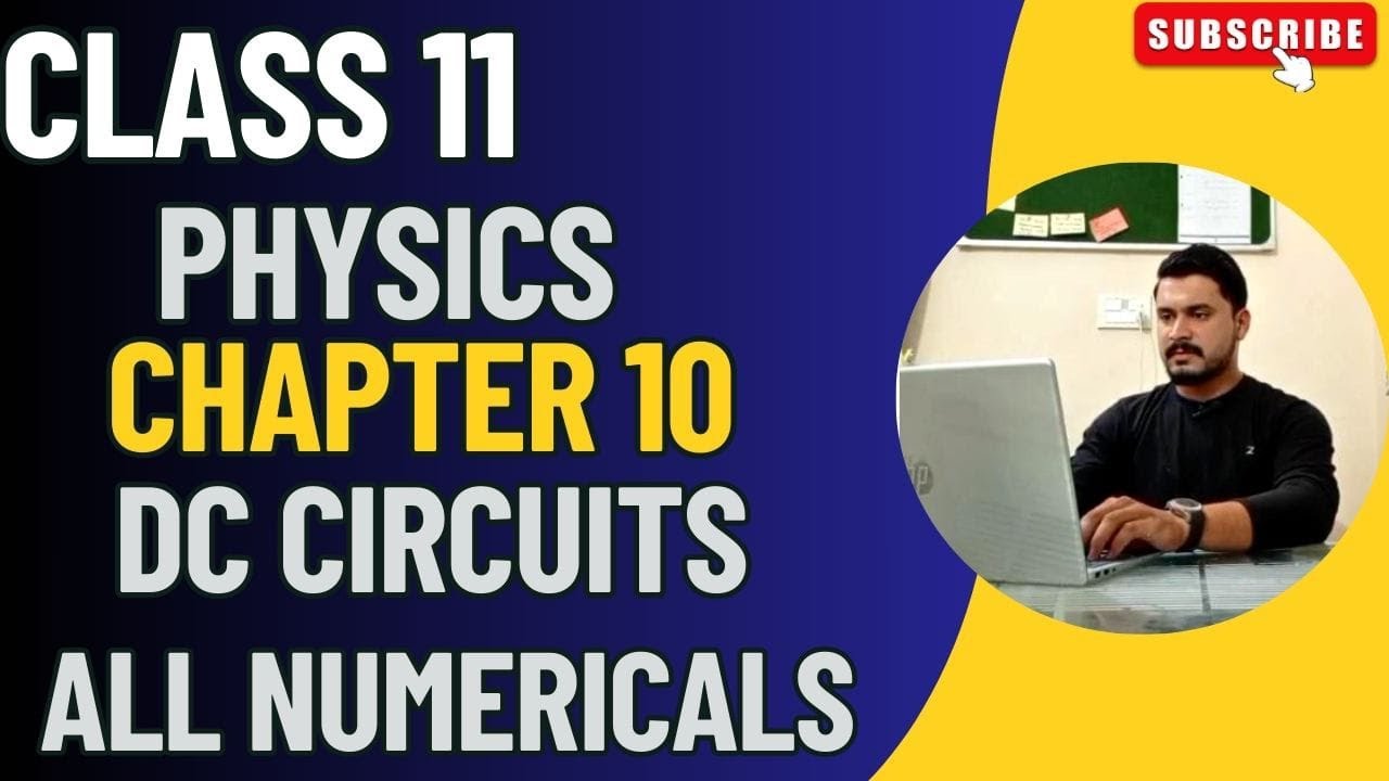 First year physics Sindh board chapter 10 DC CIRCUITS NUMERICAL