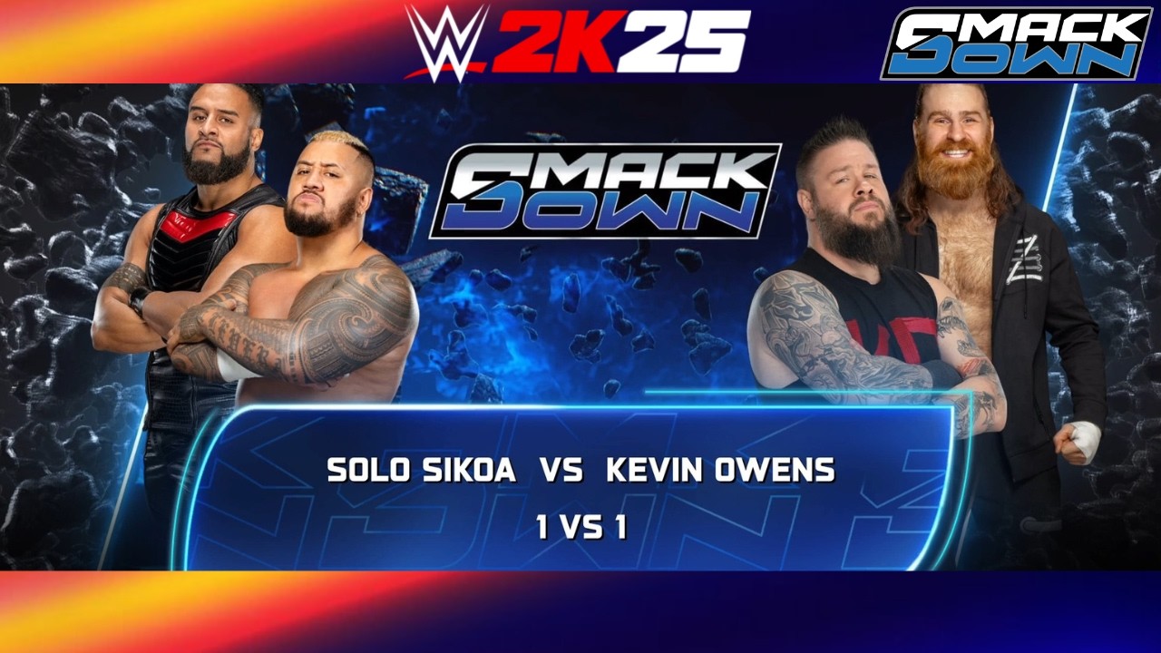 WWE 2K25: SOLO SIKOA VS KEVIN OWENS | SIMULATION