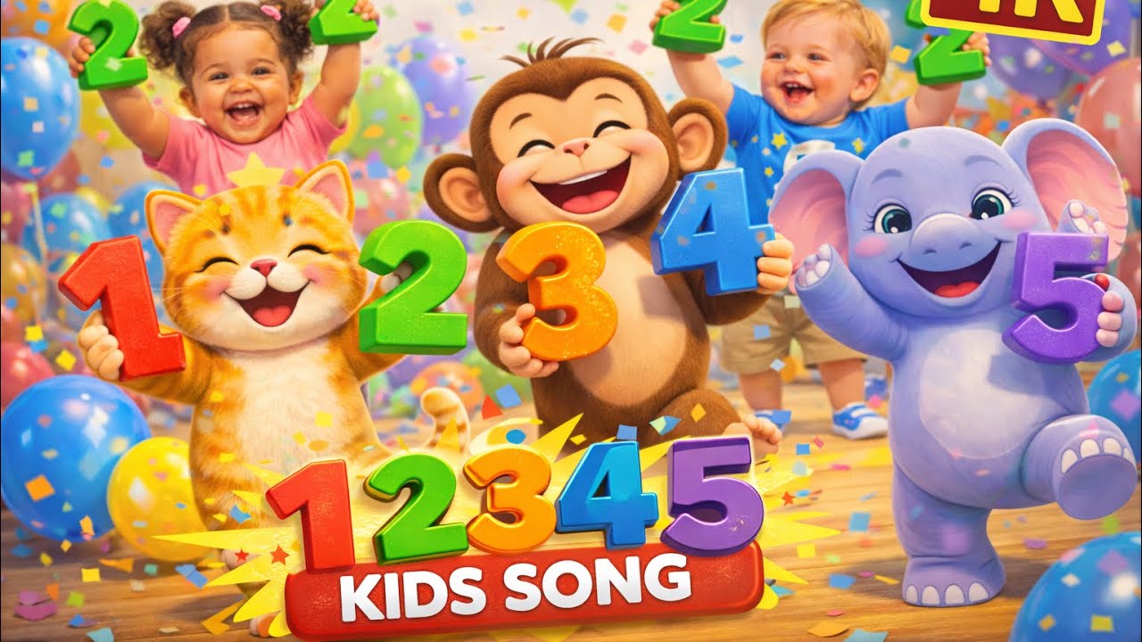 Number Song 1-5 | Song for Kids 🎵 Fun & Easy Numbers! 