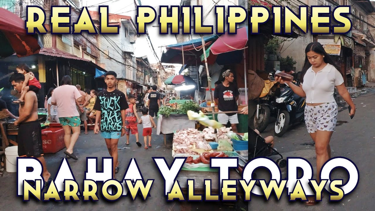 NEVER SEEN Walk In Narrow Alleyways Of BAHAY TORO | Never Before Seen Footages In Quezon City