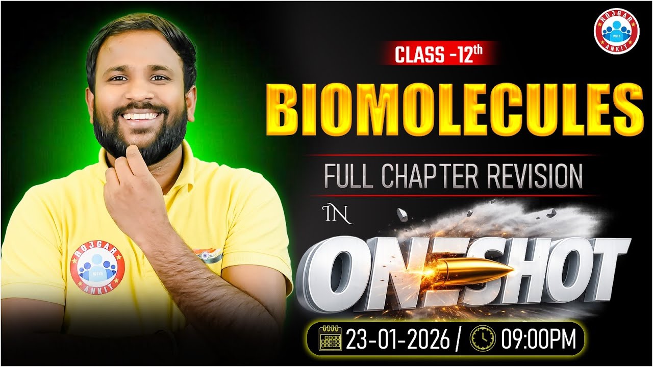 BIOMOLECULES One Shot Full Chapter Revision | Class 12 Chemistry | UP Board English Medium RWA