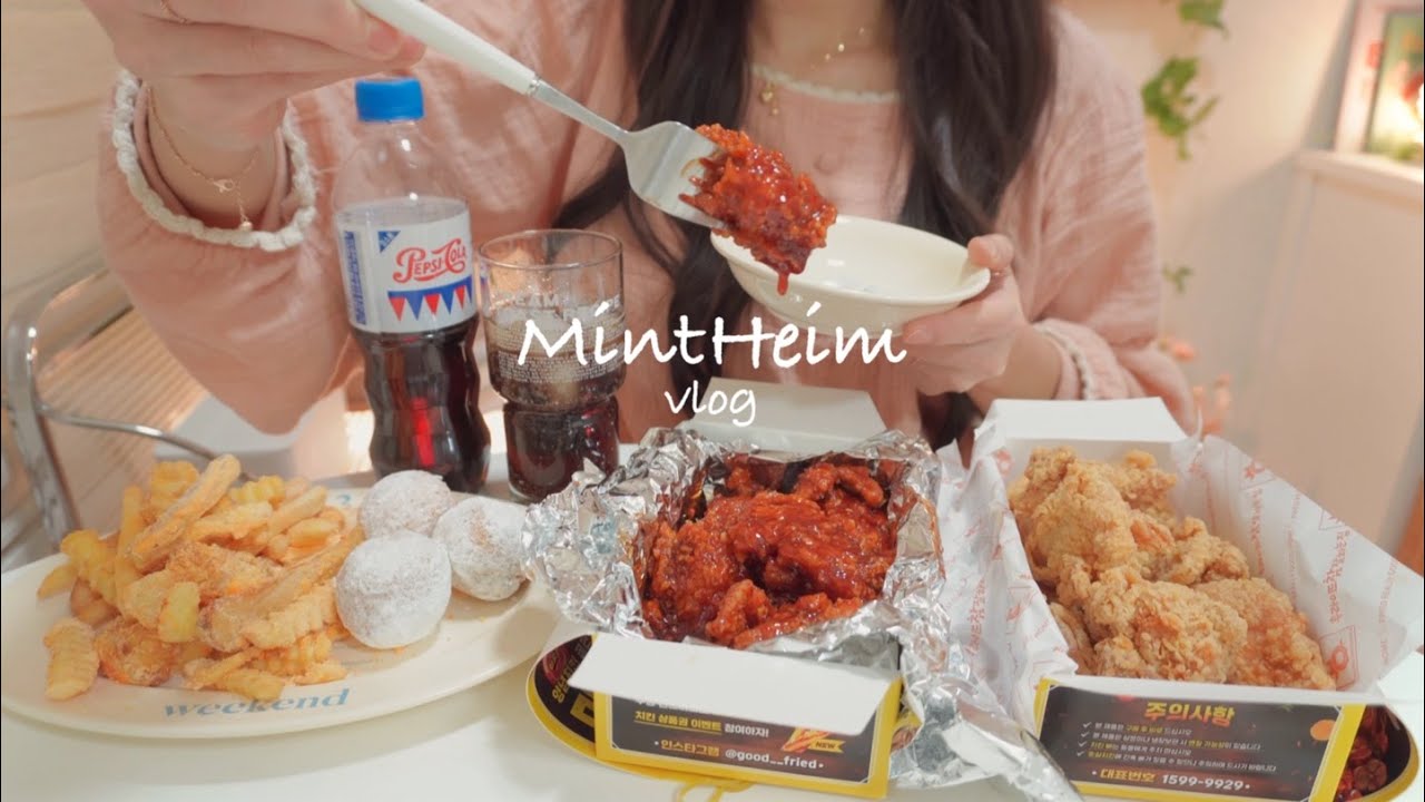 SUB)Корея vlog🔥Суперострая «курица смерти»🍜NCT dream's Chenle ramen & Seafood Tteokbokki🎵новое хобби