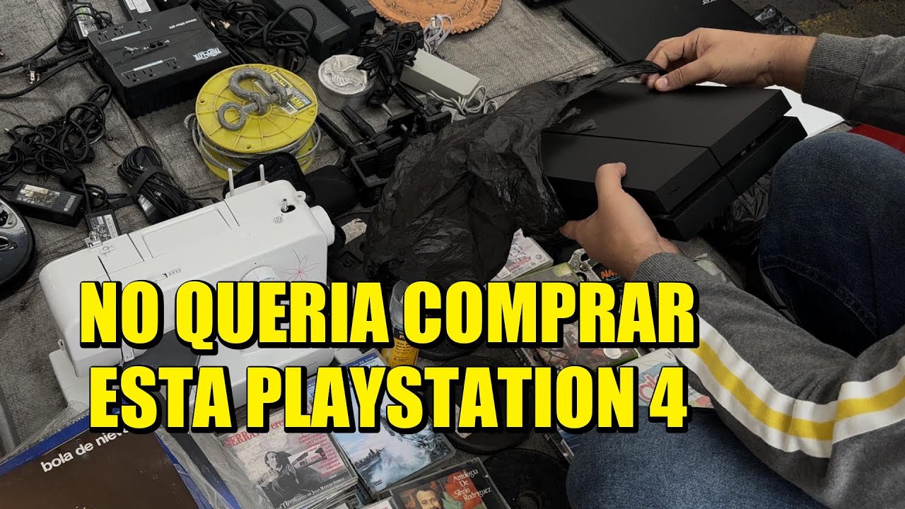 No quería comprar esta playstation 4 del tianguis.