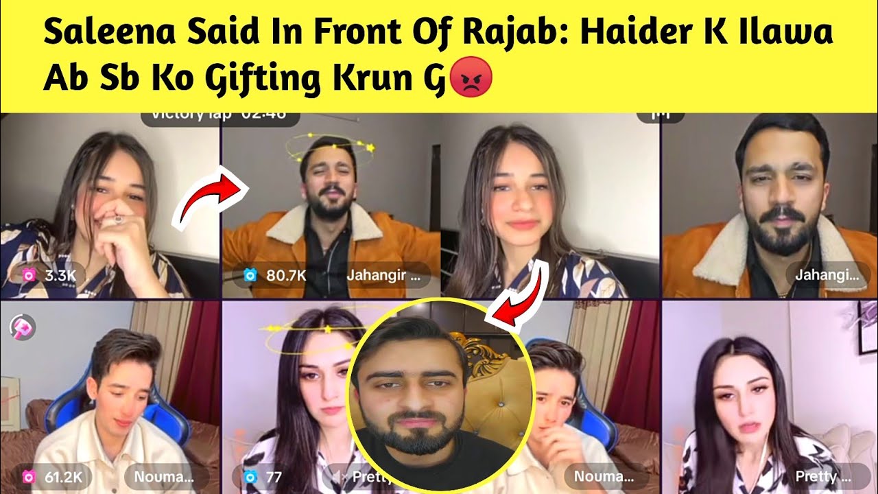 Saleena Play Match With Rajab Butt😱 | Saleena Said Haider K Ilawa Sb Ko Gifting Krun G😡 | Haileena